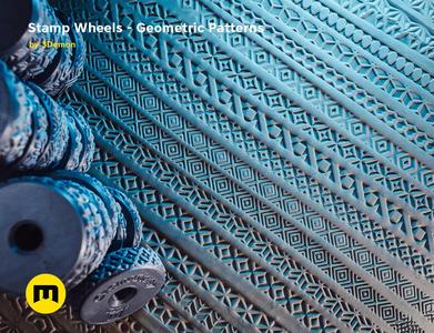 Stamp Wheels for Clay - Geometric Patterns