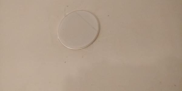 Round register box cover for 100mm diameter box 