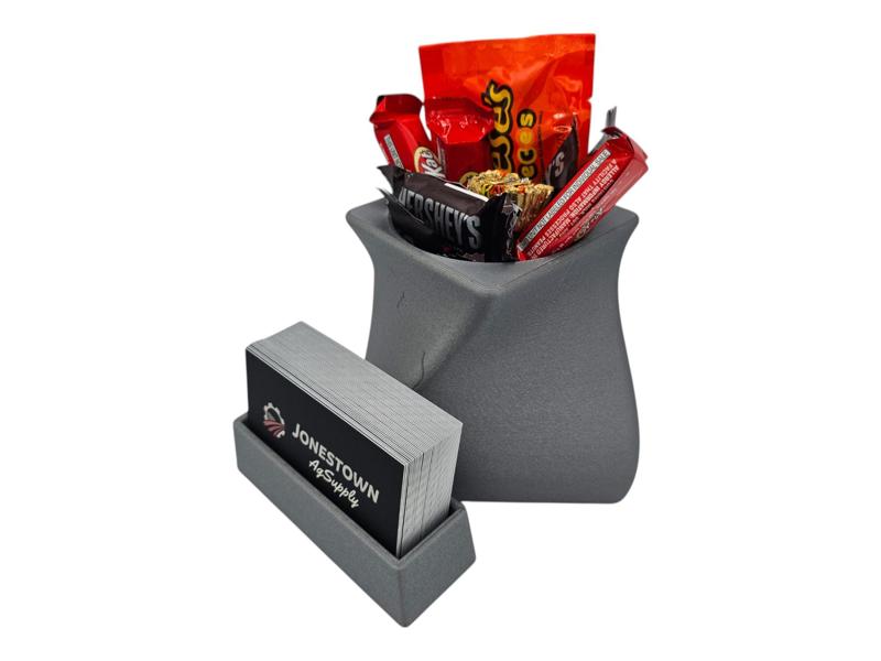 Business Card Display with Candy or Pen Slot