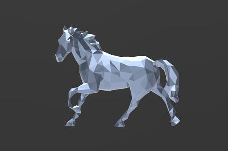 Perfect Companion Horse - Low Poly - Excellent Design - Decor