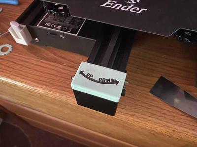 Ender 3 Pro Rail Cover with "Up Down" arrow for bed leveling