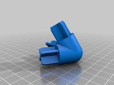 PVC pipe connector (parameterized)