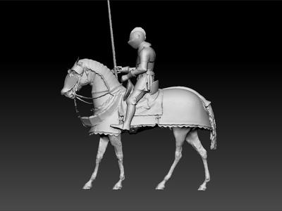 knight - war horse