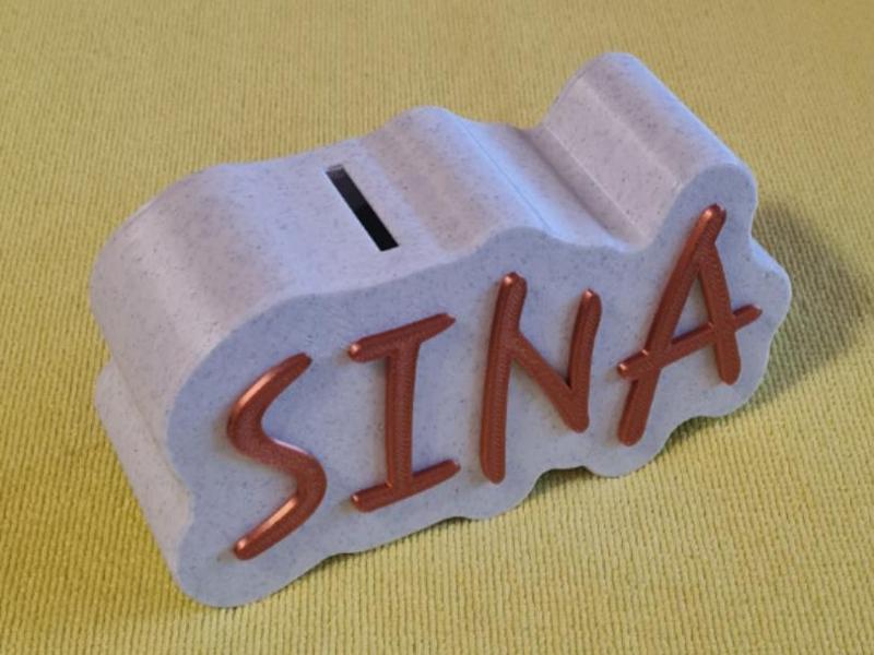 Money box with the inscription Sina