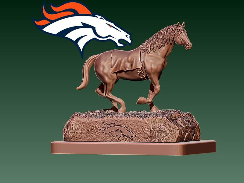 NFL -  Denver Broncos Masscot - American football - 3d Print