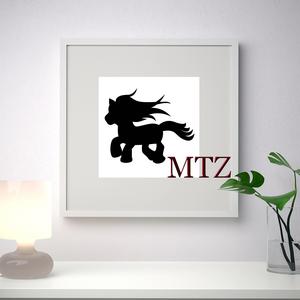 PONY MURAL SCULPTURE 2D