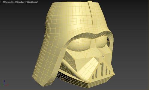 Vader pencil cup high poly