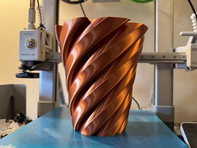 "Messenia" Contemporary Spiral Vase