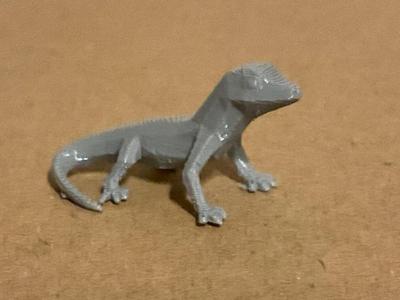 Lizard realistic version origami