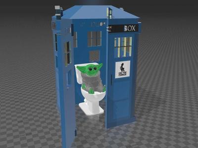 police box Dr. WHO babyyoda Force