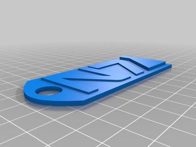 Mass Effect N7 keychain remixed