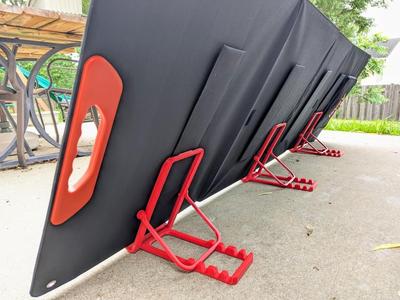 Adjustable bracket for solar panels