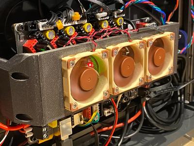 DIN Rail Mainboard COOLBAR! Clip on fan module for mainboard cooling! SKR 3 EZ or Octopus Pro!   