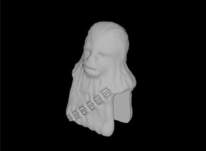 Lego Compatible (30483.dat) Minifig Head Wookiee with Bandolier   