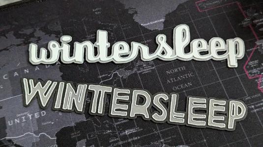 Wintersleep band name art, ultra thin   