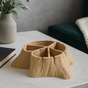 Tree Stump Organizer — Nature-Inspired Design