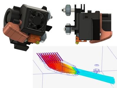 CR6 SE - Dragon Hot-End / V6 - Cover & Part Cooler