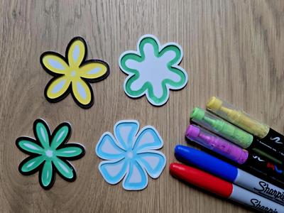Cute Flower Floral Pack 1 DIY Coloring NO AMS