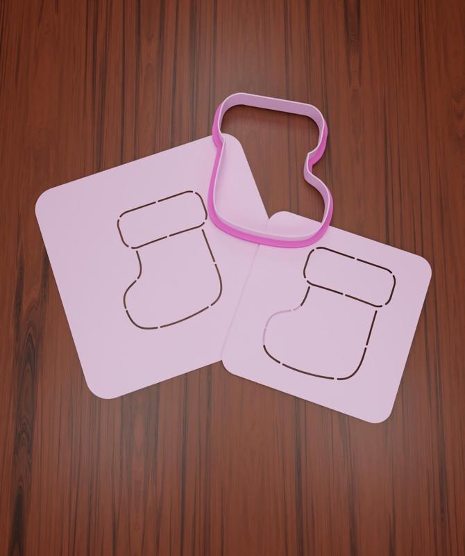 Christmas Stencil #91 "Christmas Boot".