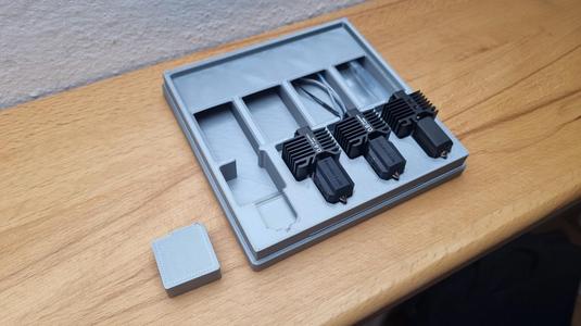 Bambu Hotends Box - Inlay for Hotends without Fan 