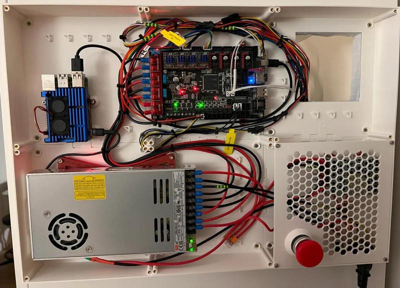 3D printer electronics enclosure (PLATSA compatible)   