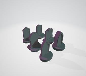 Halloween decor tombstones