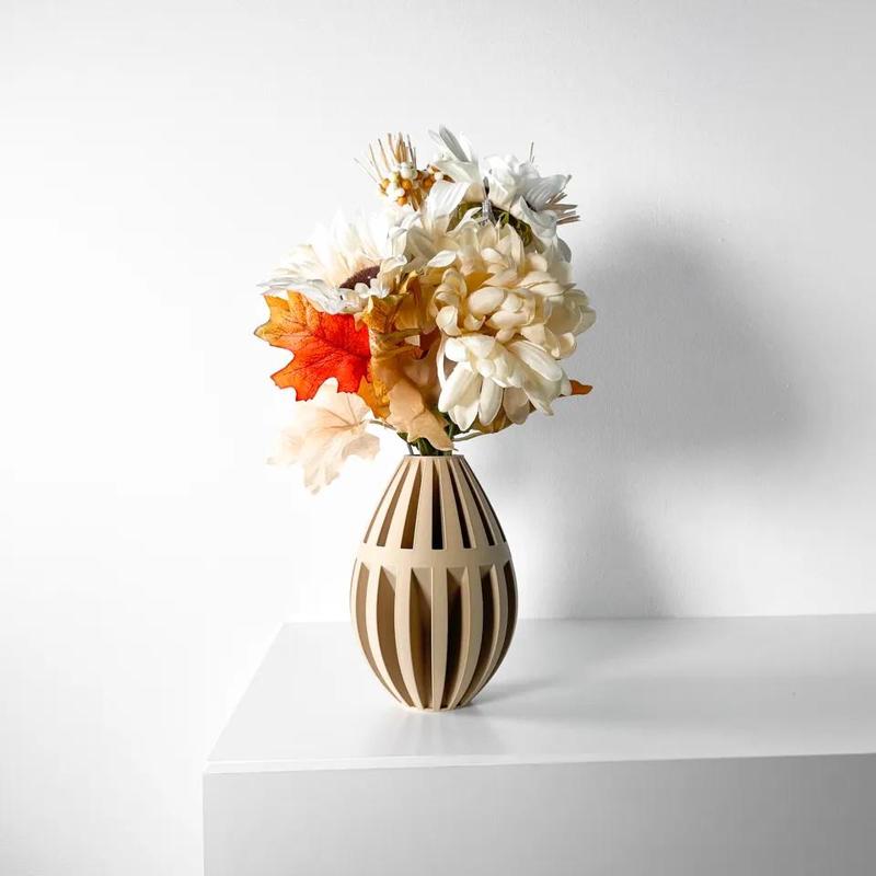 The Dansi Vase, Modern and Unique Home Decor for Dried and Preserved Flower Arrangement  | STL File   