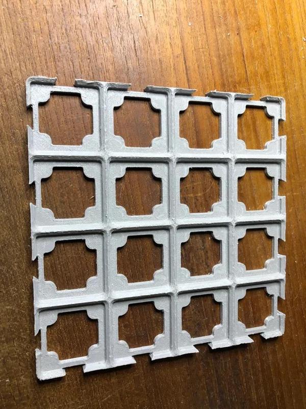 Gridfinity base plate (1x1 to 4x4) with notches & Joiner   