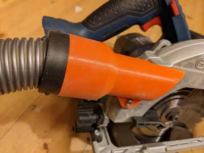 Bosch GKS 18V-57 G to Miele vacuum adapter