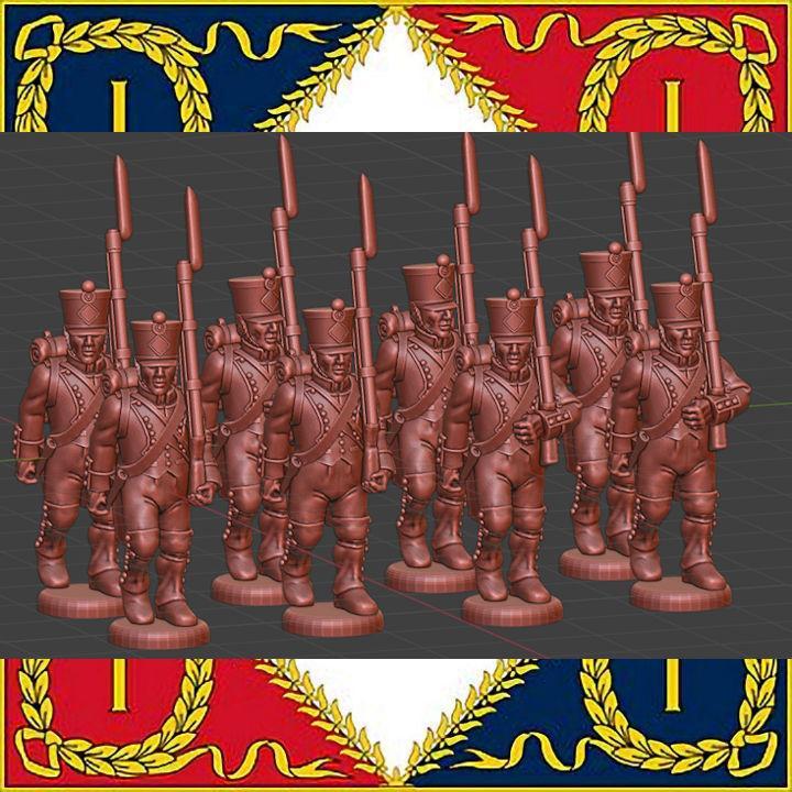 28mm Napoleonic French Line Infantry  high uniform 1808-12
