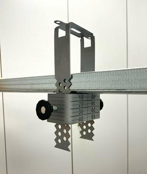 Ceiling leveling holder CD60 ES hanger. Smart, Easy leveling