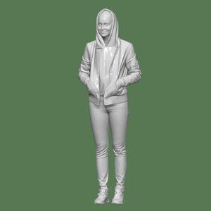 WOMAN WINTER PEOPLE CHARACTER