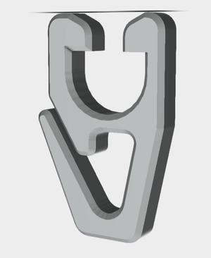 Pelmet curtain hook