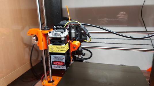 Laser module mount for Prusa i3 MK2.5S/MK3S