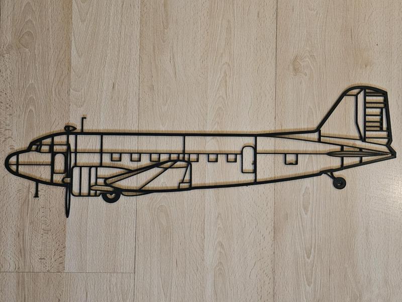 Douglas DC3 (C47 Skytrain) Wallart (Large)