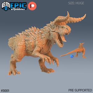 Carnotaurus ‧ DnD Miniature ‧ Tabletop Miniatures ‧ Gaming Monster ‧ 3D Model ‧ RPG ‧ DnDminis ‧ STL FILE