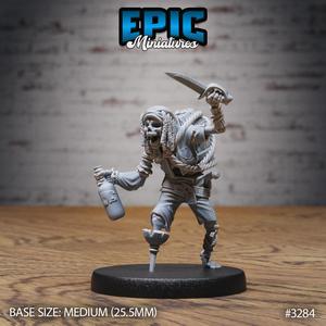 Undead Pirate Crew Drunk ‧ DnD Miniature ‧ Tabletop Miniatures ‧ Gaming Monster ‧ 3D Model ‧ RPG ‧ DnDminis ‧ STL FILE