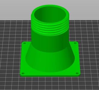 92mm fan to 60mm pipe