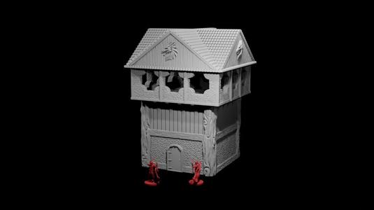 Dragon Wood – Modular Fantasy Guard Tower Terrain | 3D Printable FDM Scenery STL