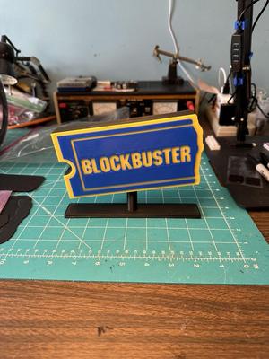 BlockBuster sign (hollow for lighting)