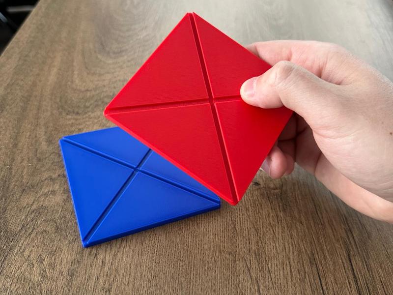 Ddakji flip game coasters from Squid game