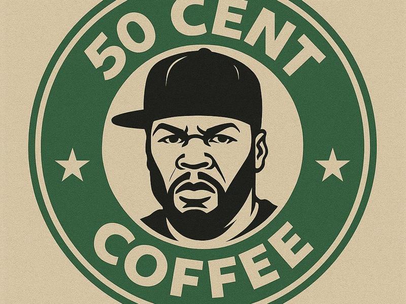 50 Cent Starbucks Coaster