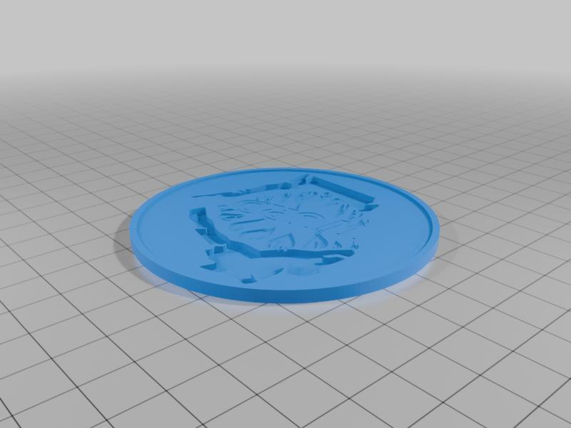Wisconsin United Roller Derby Logo Medal/Coaster