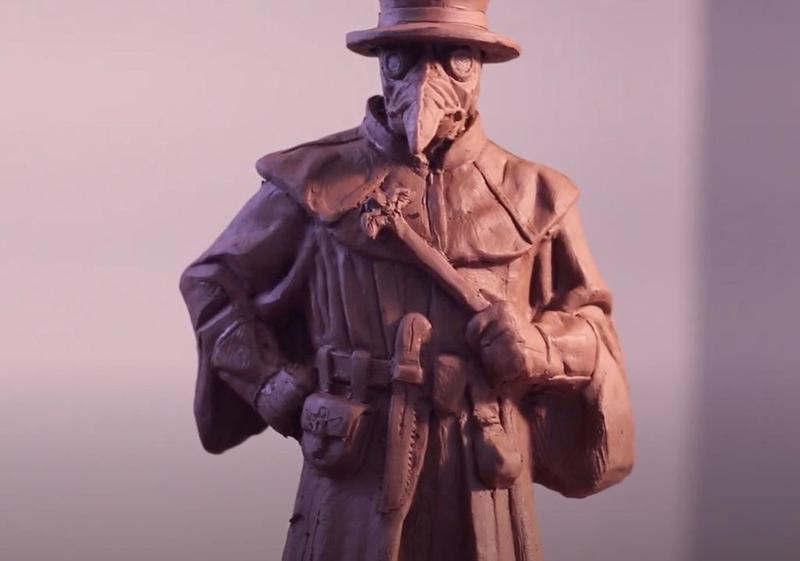 Plague Doctor sculpture