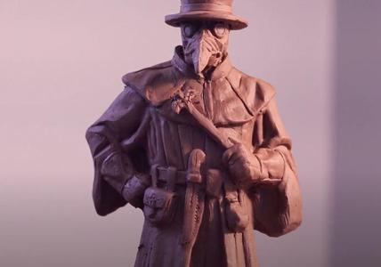 Plague Doctor sculpture