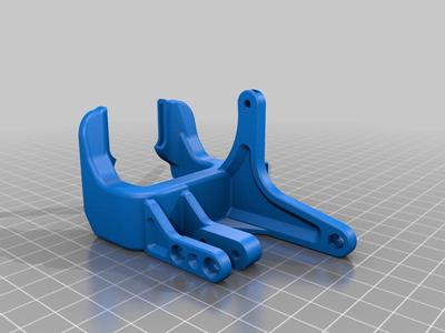 Modified Fan Duct for Titan Clone Extruder (4 mm wider)