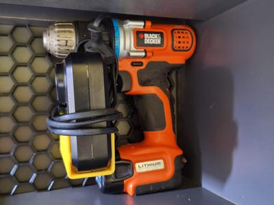 honeycomb storage wall - drill charger holder