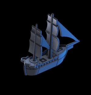 Simple 2 Mast Ship
