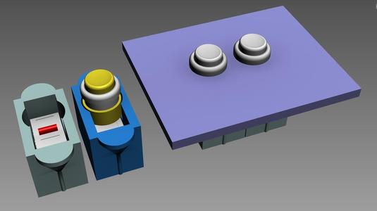 1/6 Arcade Button 