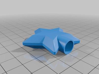 Translucent star for light chain with 9 mm hole